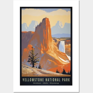 Yellowstone National Park Vintage Poster Posters and Art